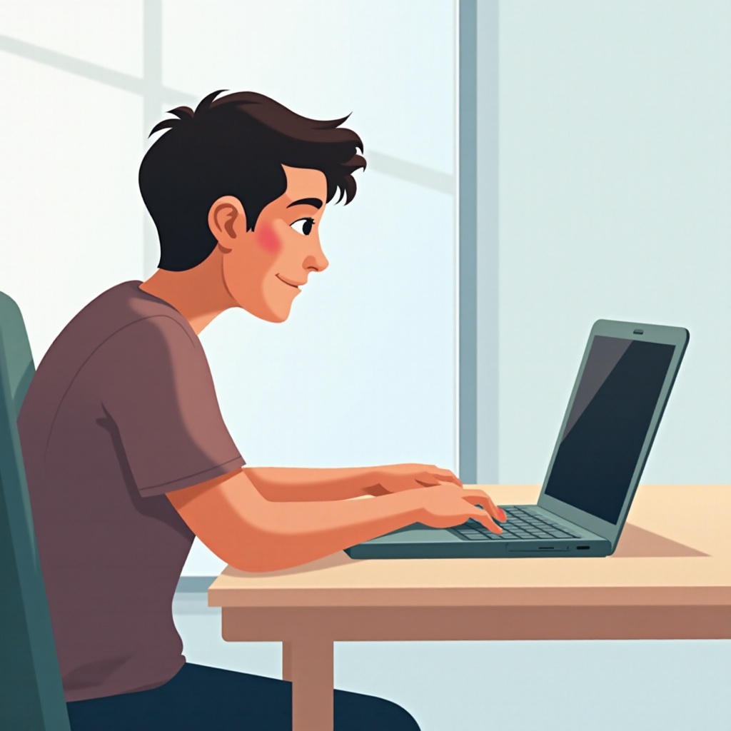 ekran chromebooka do góry nogami