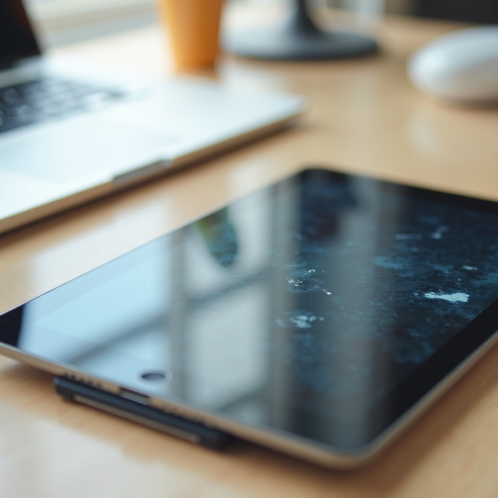 uszkodzenie ekranu wodnego ipad