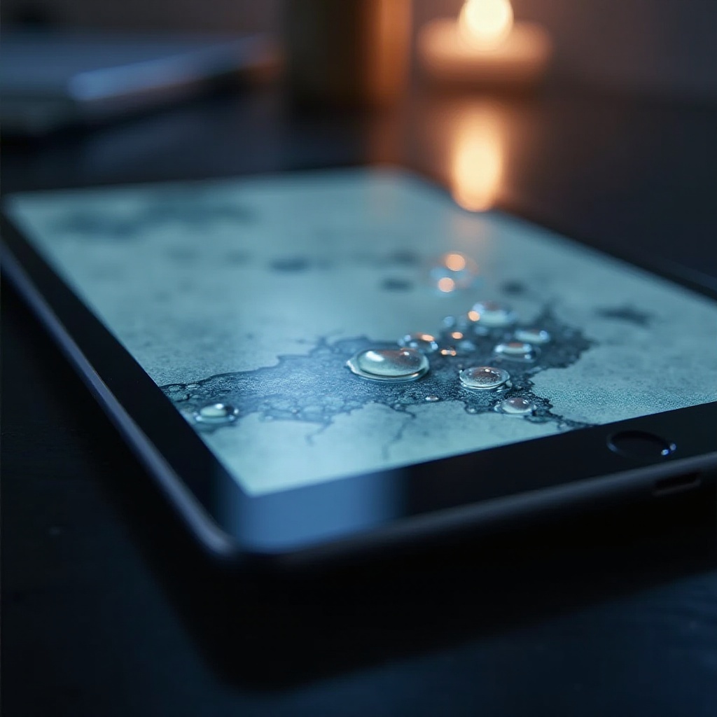 ipad su hasarı ekranı