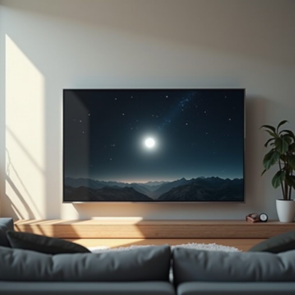 jasna plama na ekranie telewizora