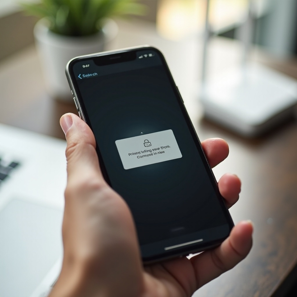 iphone Twoje ustawienia sieci uniemożliwiają prywatne wczytywanie treści.