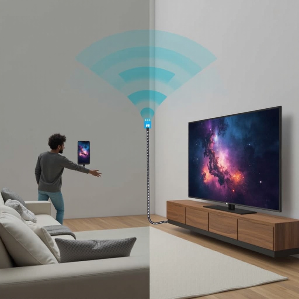 как отразить экран телефона Android на телевизор без Wi-Fi