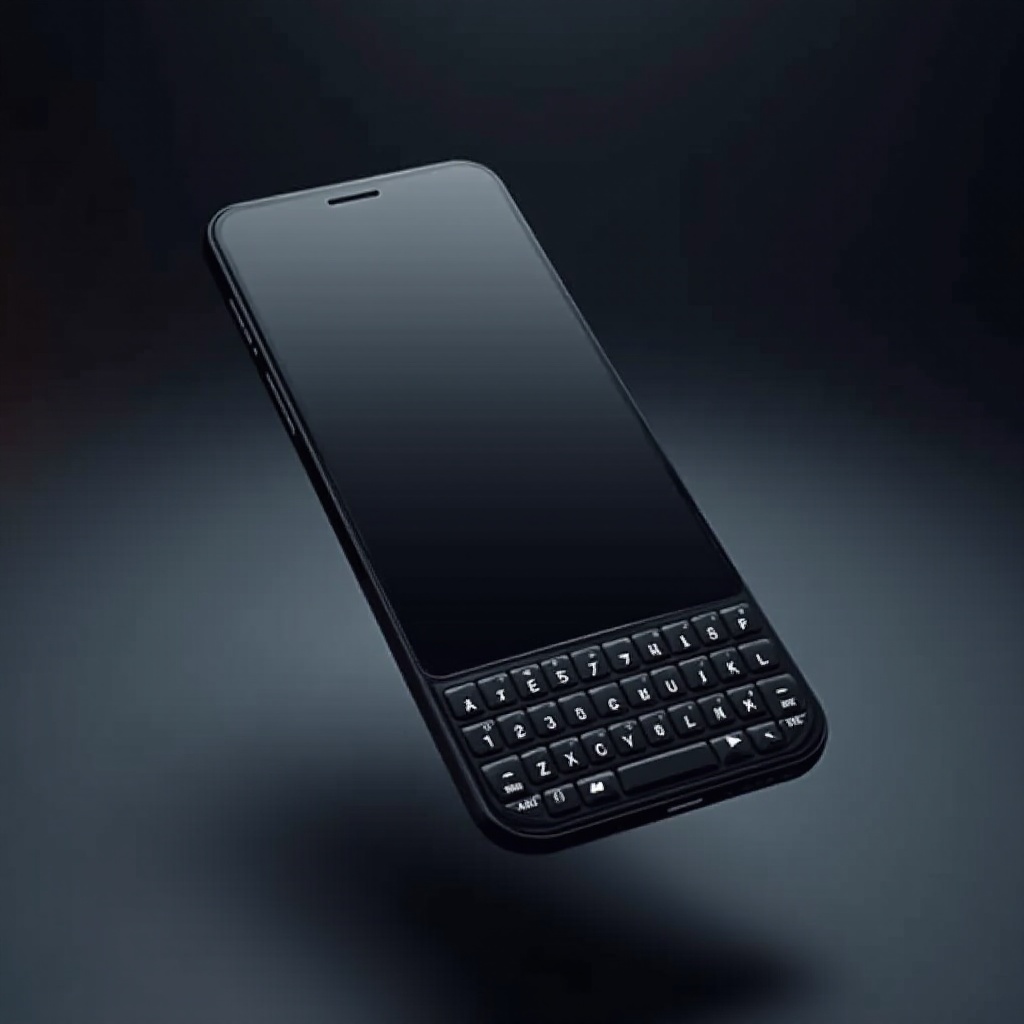 telefon z ekranem dotykowym i klawiaturą