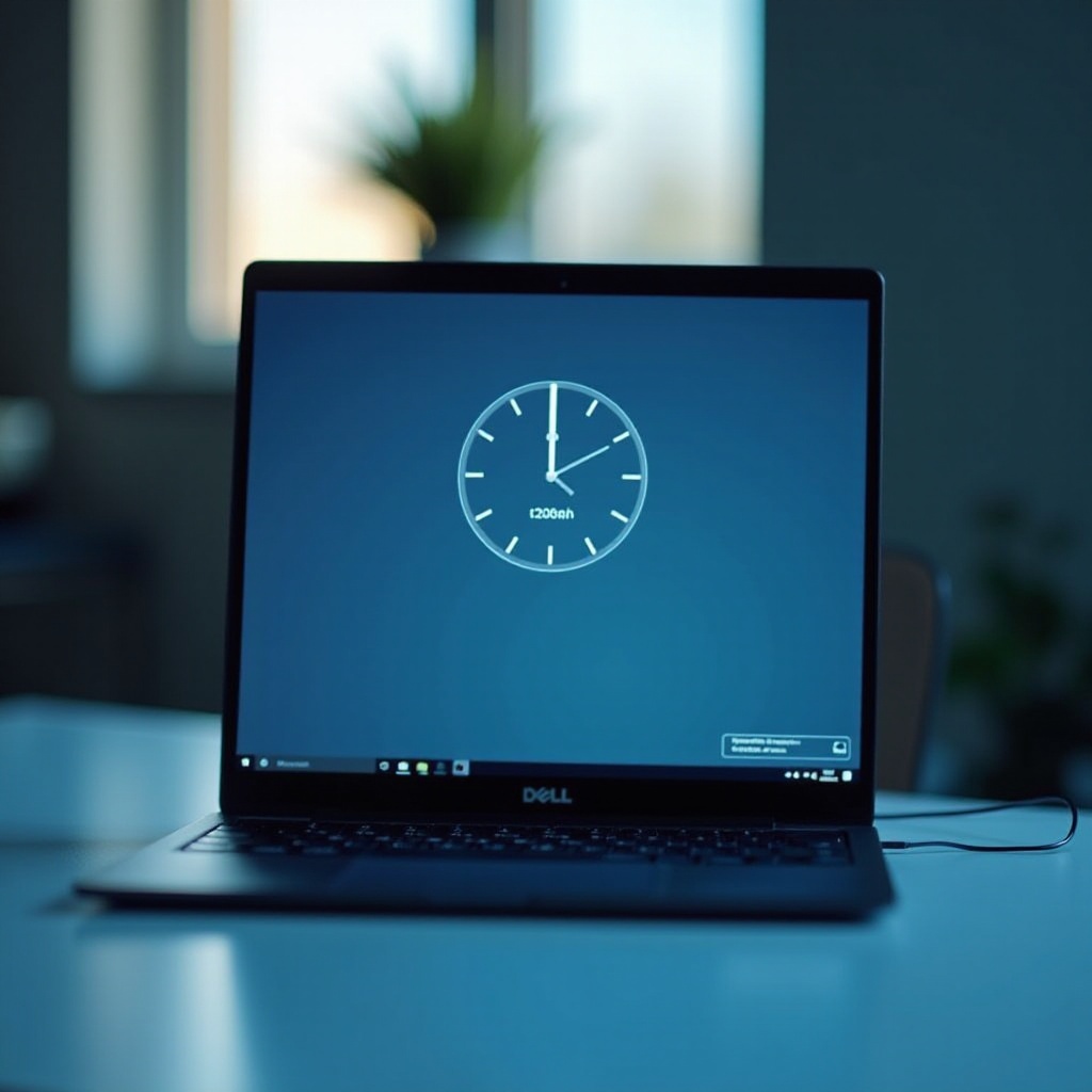 как поменять время на моем ноутбуке dell
