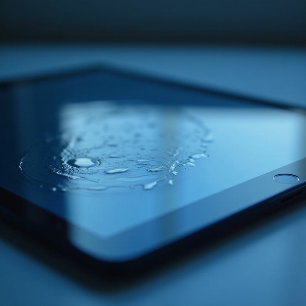 повреждение экрана водой на ipad