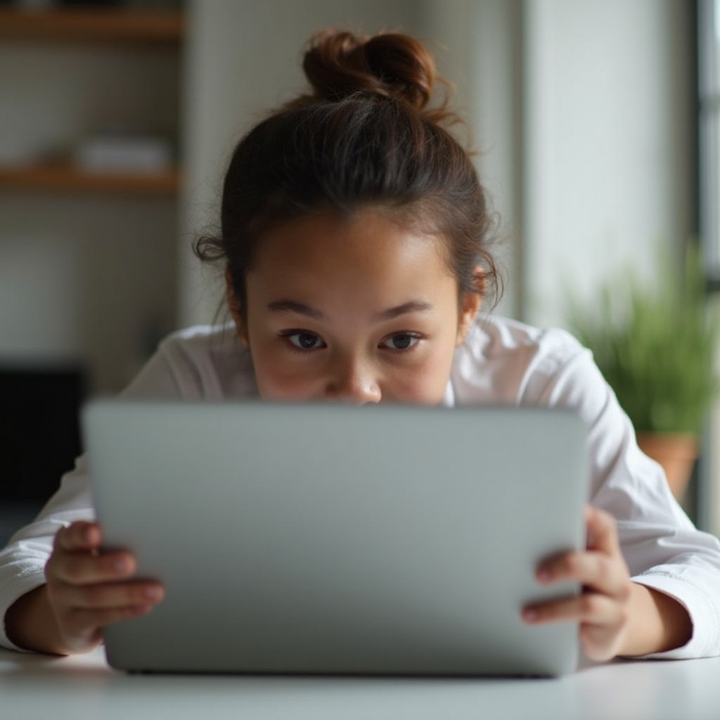 شاشة كروم بوك مقلوبة