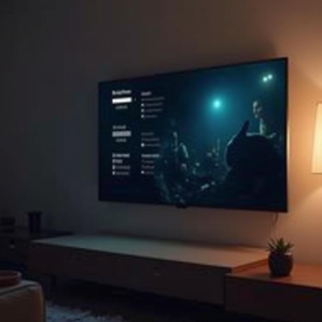 TV ekranında parlak nokta